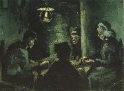 Vincent Van Gogh Four Peasants at a Meal (nn04) oil